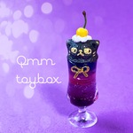 cat night♡黒猫クリームソーダ【ピアス/イヤリング/ネックレス】