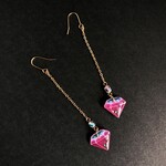 【NEW!】ウォーターメロントルマリン　スイカ宝石　ピアス(イヤリング変更可)