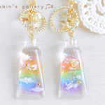 ソライロ絵の具ネックレス　◇雨上がりの虹色◇