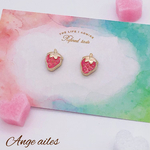【再販♡】いちごピアス⑅﻿Pink