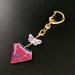 【NEW!】スイカ色の宝石 ウォーターメロントルマリン　キーホルダー