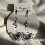 ハンドメイド ピアス イヤリング 大ぶり【ﾋﾗﾋﾗ】