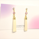 タッセル✳︎ジルコニアピアス