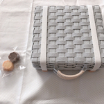 origami trunk case しかくいかごトランク(優しいグレー×ミルク)