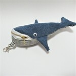 クジラポーチ　×　エコバッグ　デニムリメイク（491）