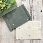 ⑼Jr.サイズ＊ガーゼマスク２枚セット