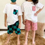 【お値下げ再販　単品】鬼滅の刃　和柄　Tシャツのみ　ミドリのみ