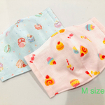 立体マスクMサイズ◆2枚セット◆女の子、花粉、予防、入園入学、北欧、スイーツ、マカロン、ケーキ