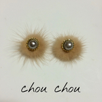 ファーピアス コットンゴールド