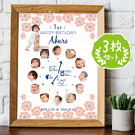 《写真補正付☆人気の3枚set》成長時計