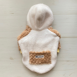 【秋冬】ふわもこパーカー/カフェオレ