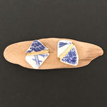 和柄の金継ぎピアス（イヤリング）