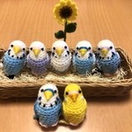 happy-b-bさま専用♡セキセイインコちゃん＆ひまわりちゃんセット