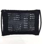 レディース コットンレースマスク【ブロック柄】Cotton lace mask (block pattern ・black)