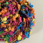 手つむぎ変わり糸〜textured yarn〜  アートヤーン　ハンドスパン  カラフル　約85g　#8018