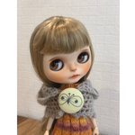 ブライス　モヘアのケープセット(ブルー)