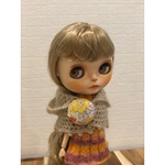 ブライス　モヘアのケープセット(白)