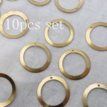 ※1月29日追記あり【再販】10個セット!真鍮 22mm シンプルラウンドチャーム　フープ/リング　