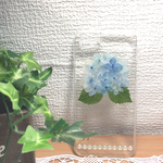 紫陽花一輪そのままブーケ  青