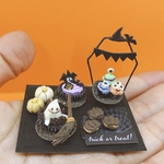 ミニチュア　おばけさんスイーツセット　ハンドメイド