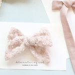 《再販！》お花刺繍レースのHair Bow【Blomster bow】