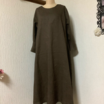リネン　Aラインワンピース💕