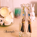◇スエード◇タッセルピアス