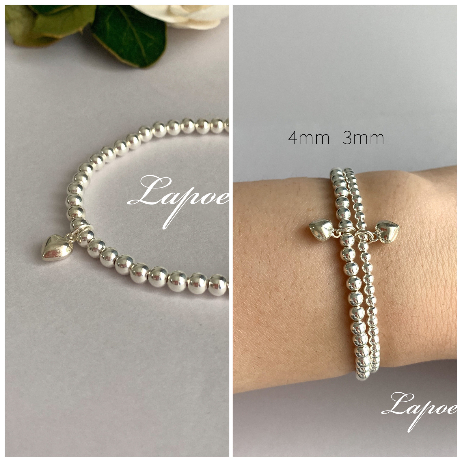 ZEGL ハートチャーム付きブレスレット 316L Stainless Steel New Fashion Upscale Jewelry Embedded