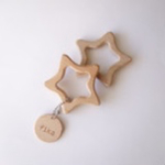  wood teether ほし（木製歯固め）