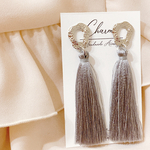 【一点物】Nuance tassel ピアス チタンポスト
