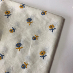 刺繍生地　アイボリー