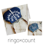 ミナペルホネン  持ち手付きがま口　ringo×count