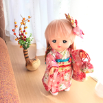 メルちゃんの着物セット*ピンクに桜