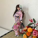 momoko振袖　ふくら雀