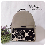 【う早この布】北欧フラワー★帆布*ミニリュック❥ハンドメイド❥
