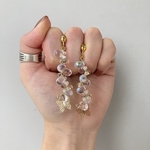 ❃◦○オーロラ×クリアゆらゆらゴールド蝶々ピアス/イヤリング＊P200408❃◦○