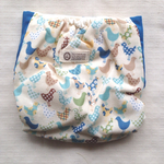 《SALE》おむつカバー　*とりブルーＭ*