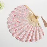 Flower扇子*リバティBetsyButterflyローズ×ナチュラル