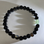 黒瑪瑙・翡翠ブレスレット