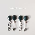 再入荷〝Blue jasper asymmetry pierce〟