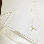 極細ニッケルフリーチェーンのマスクホルダー