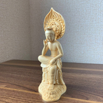 仏像　弥勒菩薩半跏思惟像　木彫　黄楊