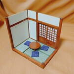 ミニチュア家具(1/24) ミニ和室＋ちゃぶ台＋座布団