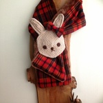 うさちゃん♡チェックマフラー