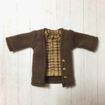 オビツ11サイズ服＊ロングカーディガン×スタンドカラーシャツ2点セット