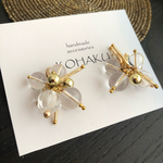 天然石のしゃぼんピアス