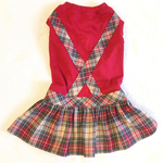 サス付きチェックワンピース ※販売はこちらのお洋服のみの受付になります。