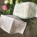 雪の結晶❄️マスク❄️オーガンジーチュール生地