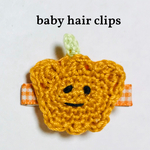 【ハロウィン✩.*˚】ベビー ヘアクリップ パンプキン✩.*˚
