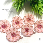 秋桜*cosmos*3D PGカン付き ピンクレッド